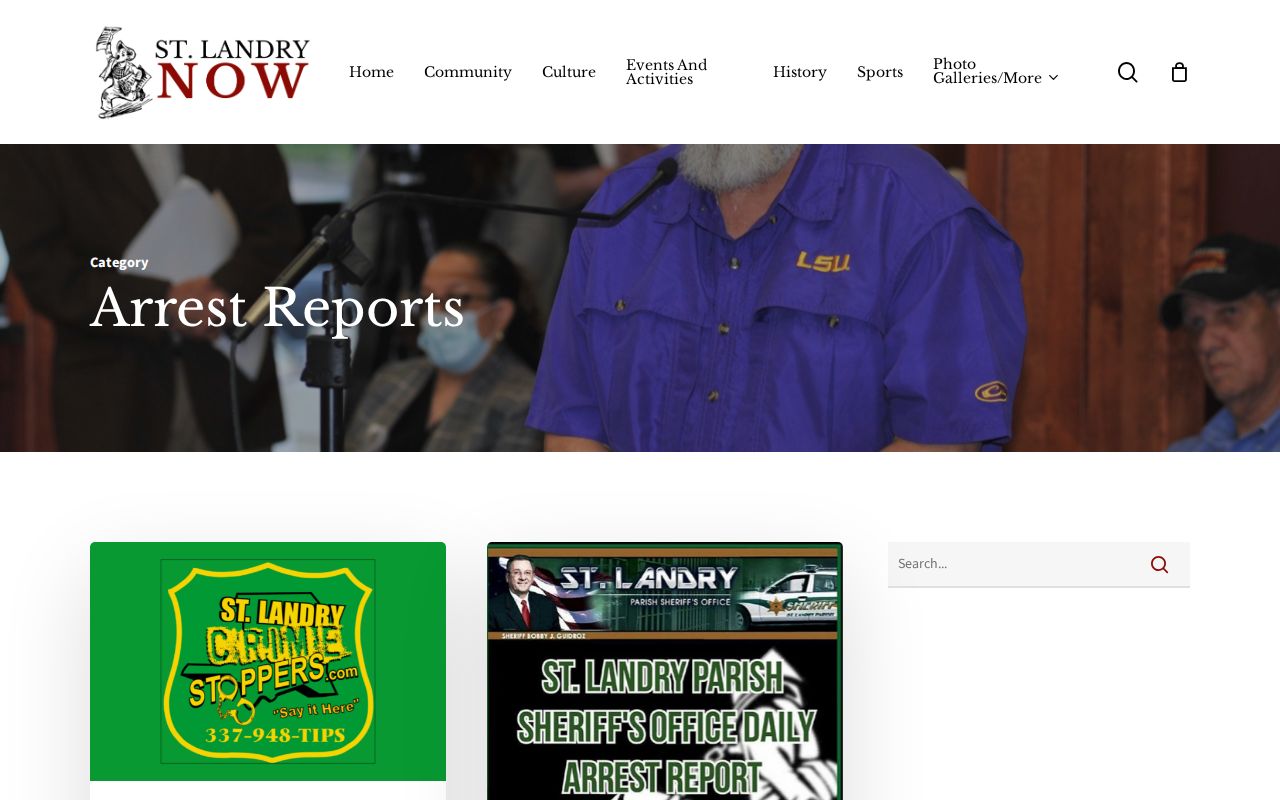 St. Landry Parish arrest log archive category with multi-day reports