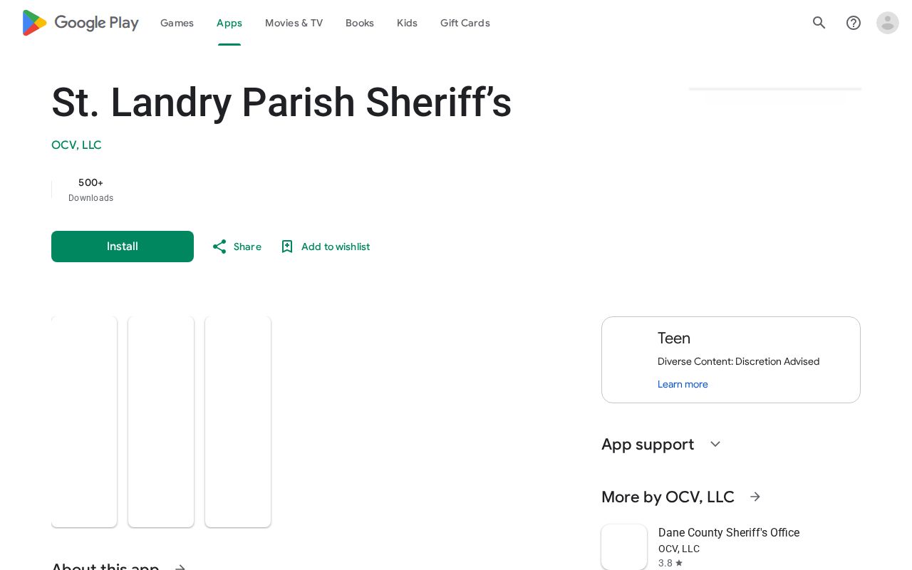 St. Landry Parish Sheriff app for arrest and inmate access